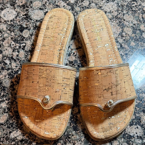 Donald J. Pliner Cork Footbed Sandals 9.5M - Picture 2 of 6